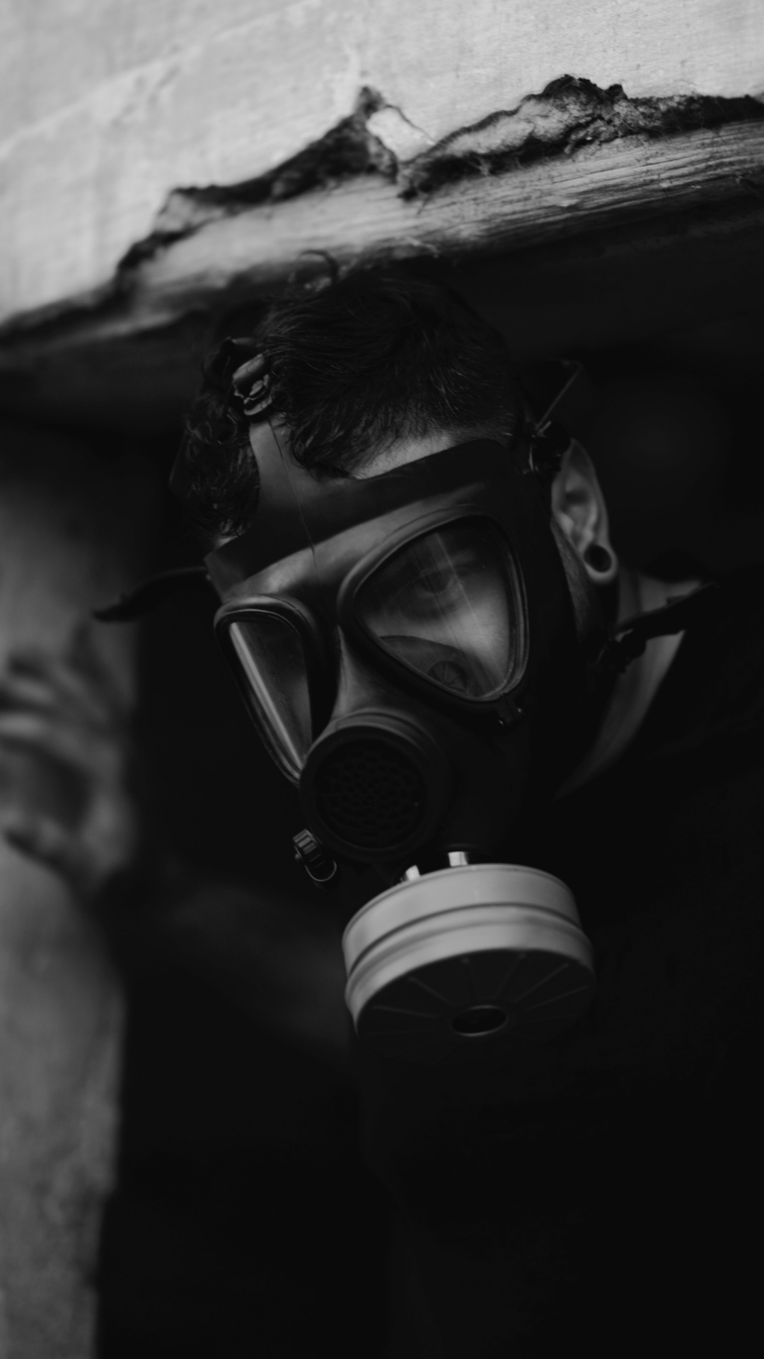 Gas masks, people, smoke - Full HD phone wallpapers - Smoke, Phone wallpaper, Mask, People, Desktop wallpaper, Longpost