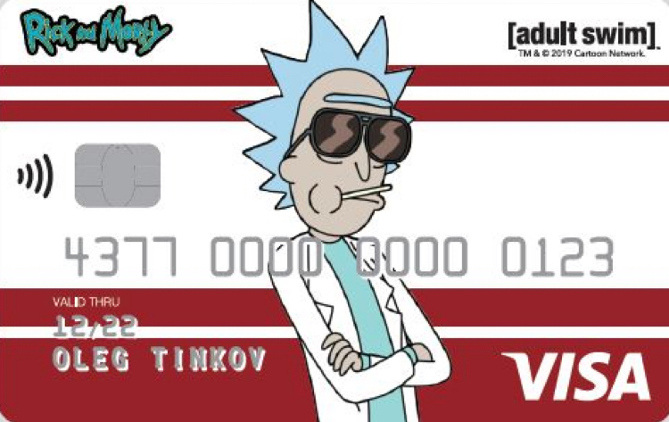 Forever Rick and Morty - My, Rick and Morty, Cards, Tinkoff Bank