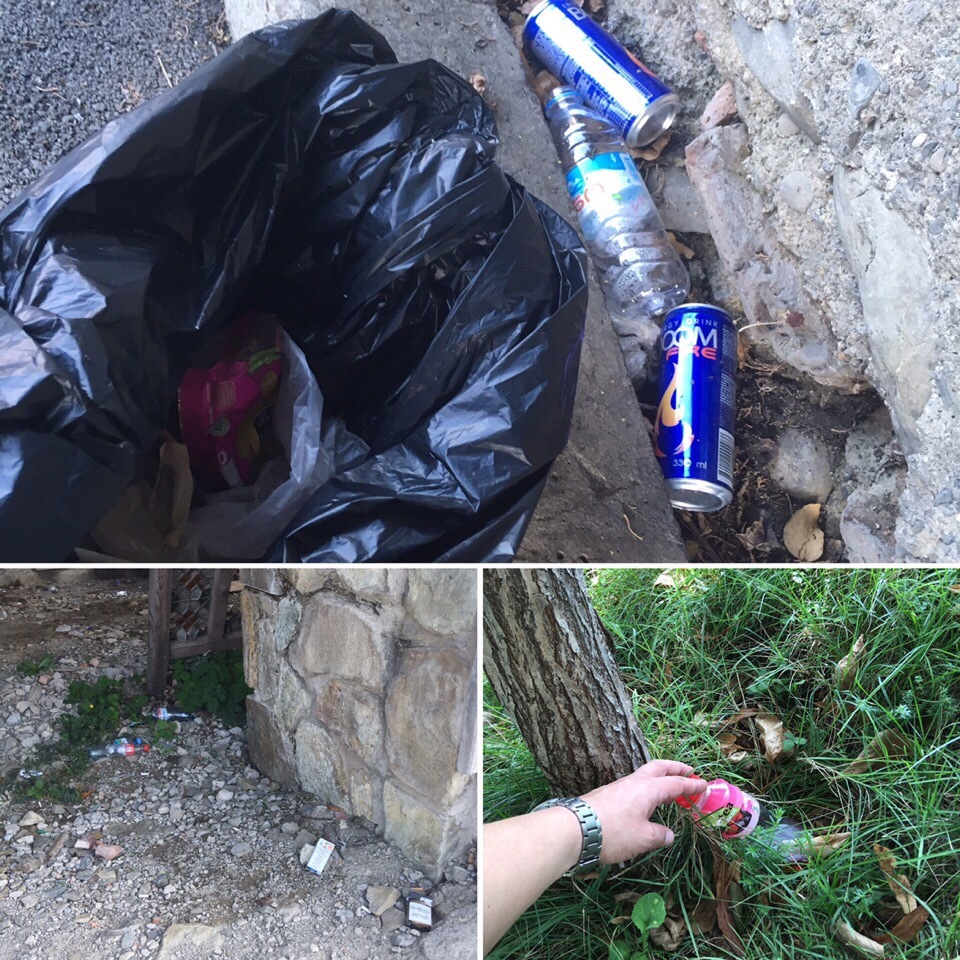 Trashtag «Грузия. Телави» - Моё, Мусорщик костромы, Лига чистомэна, Субботник, Мусор, Грузия, Телави, Мотопутешествие, Мото, Длиннопост