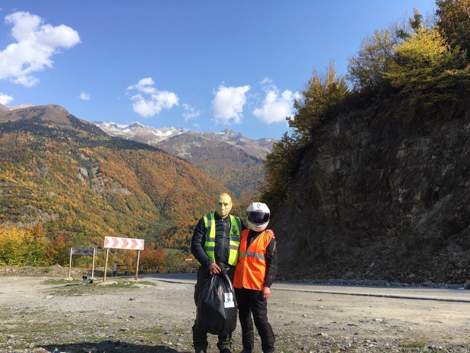 Trashtag Svaneti 2 - My, Scavenger Kostroma, Garbage, Svaneti, Georgia, Saturday clean-up, Motorcycle travel, Pure Man's League, Longpost