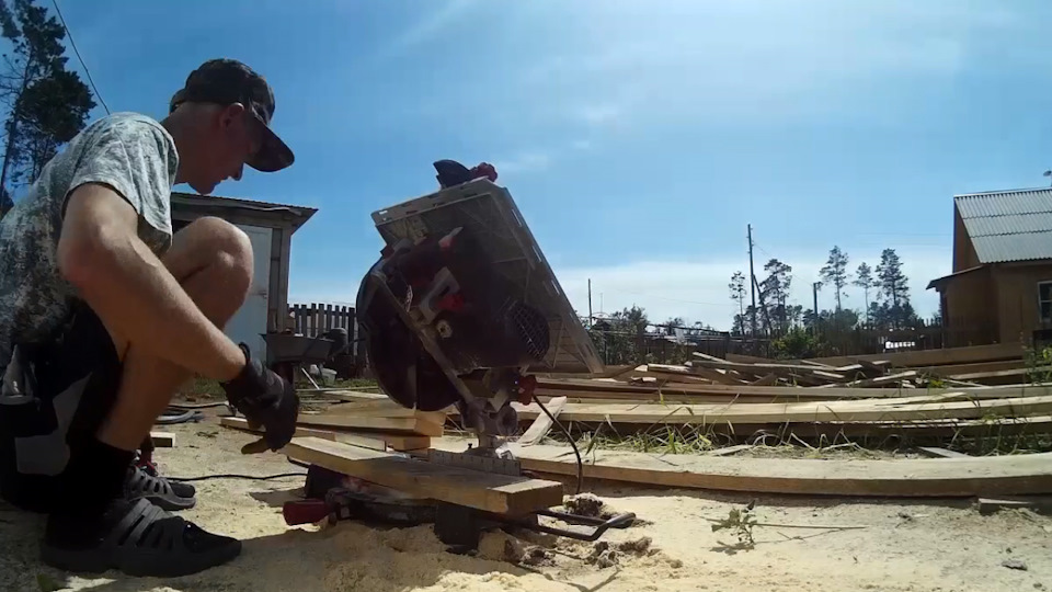 Do-it-yourself bench with a table made of boards - My, Benches, With your own hands, Video, Longpost, Needlework with process