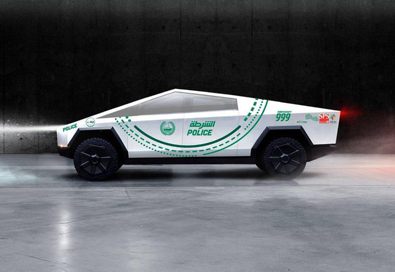 Dubai Police ordered a batch of Tesla Cybertruck - Tesla cybertruck, Elon Musk, Tesla, Longpost