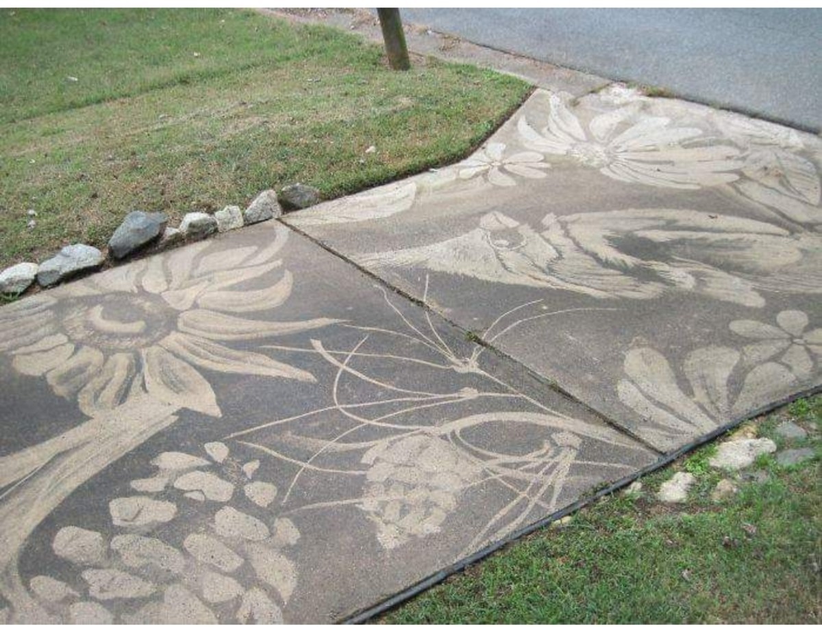 A woman uses a pressure washer she got for her birthday to unleash her creativity. - High pressure washer, The photo, Longpost, Drawing, Unusual