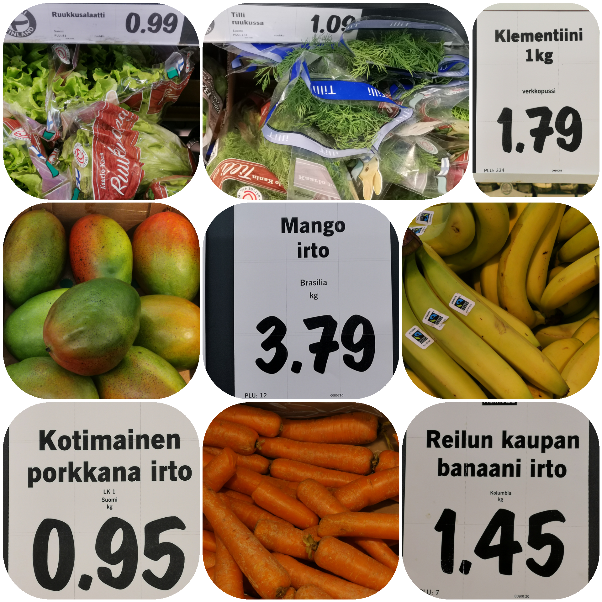 Grocery prices in Finland - My, Finland, Prices, Product Prices, Longpost