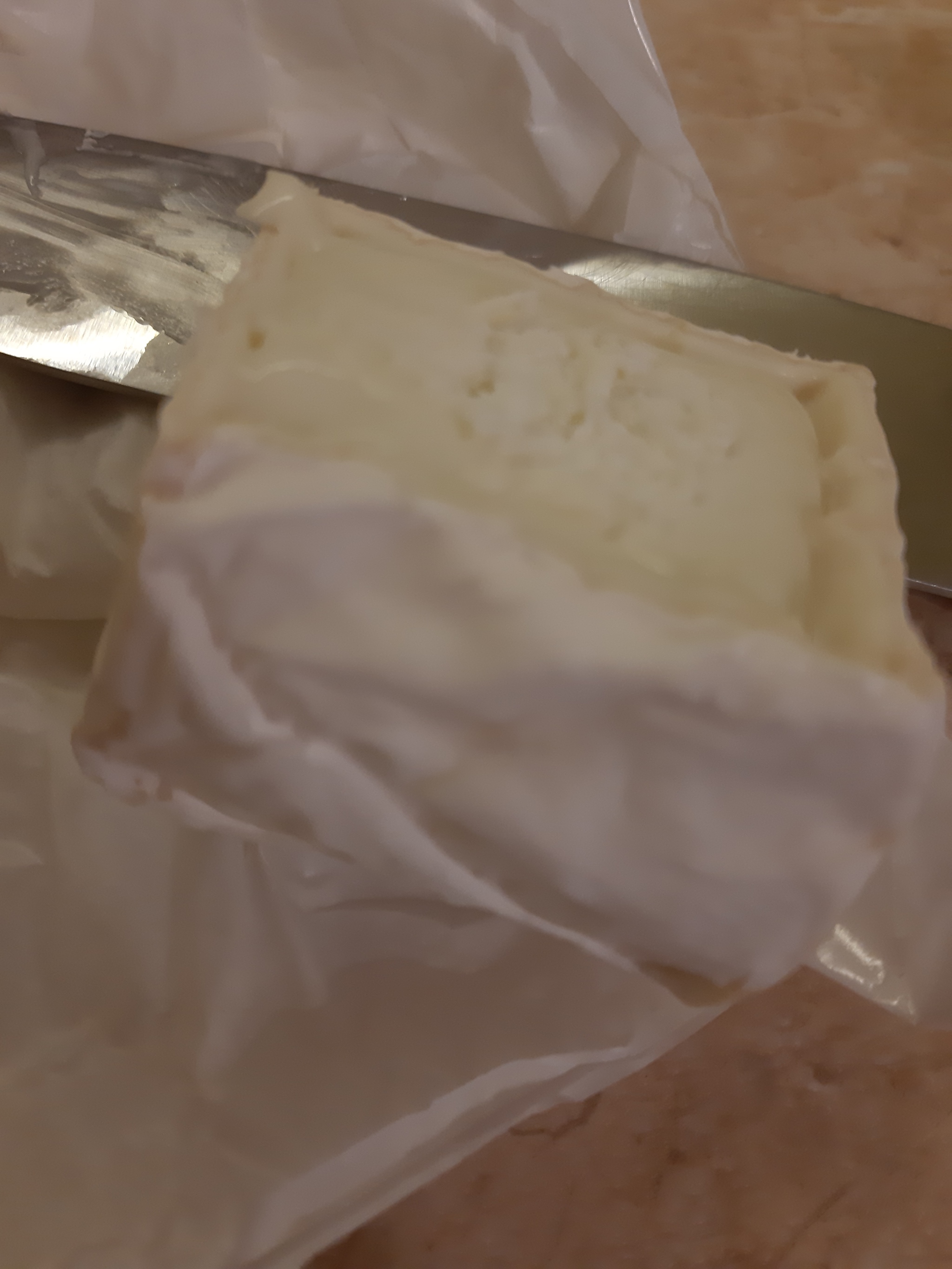 Is there mold? White mold on fancy cheese. Everyday - My, Cheese, Food, Goat, Mold, Longpost