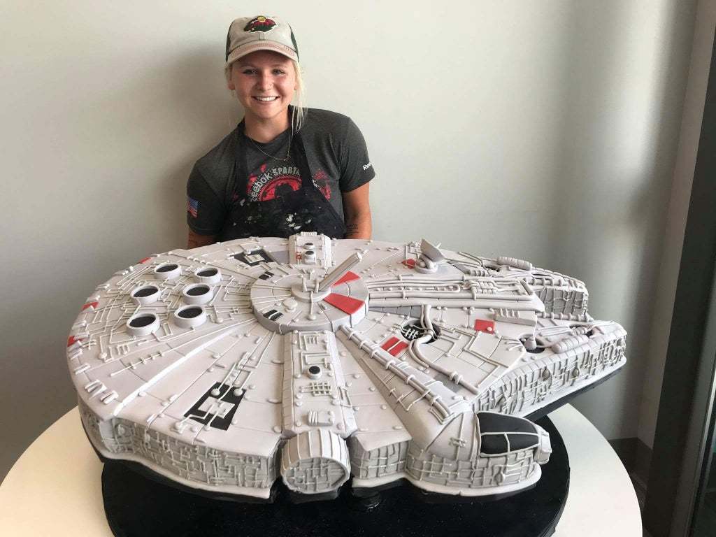 Cake for a Star Wars fan - Star Wars, Cake, The photo, Millennium falcon