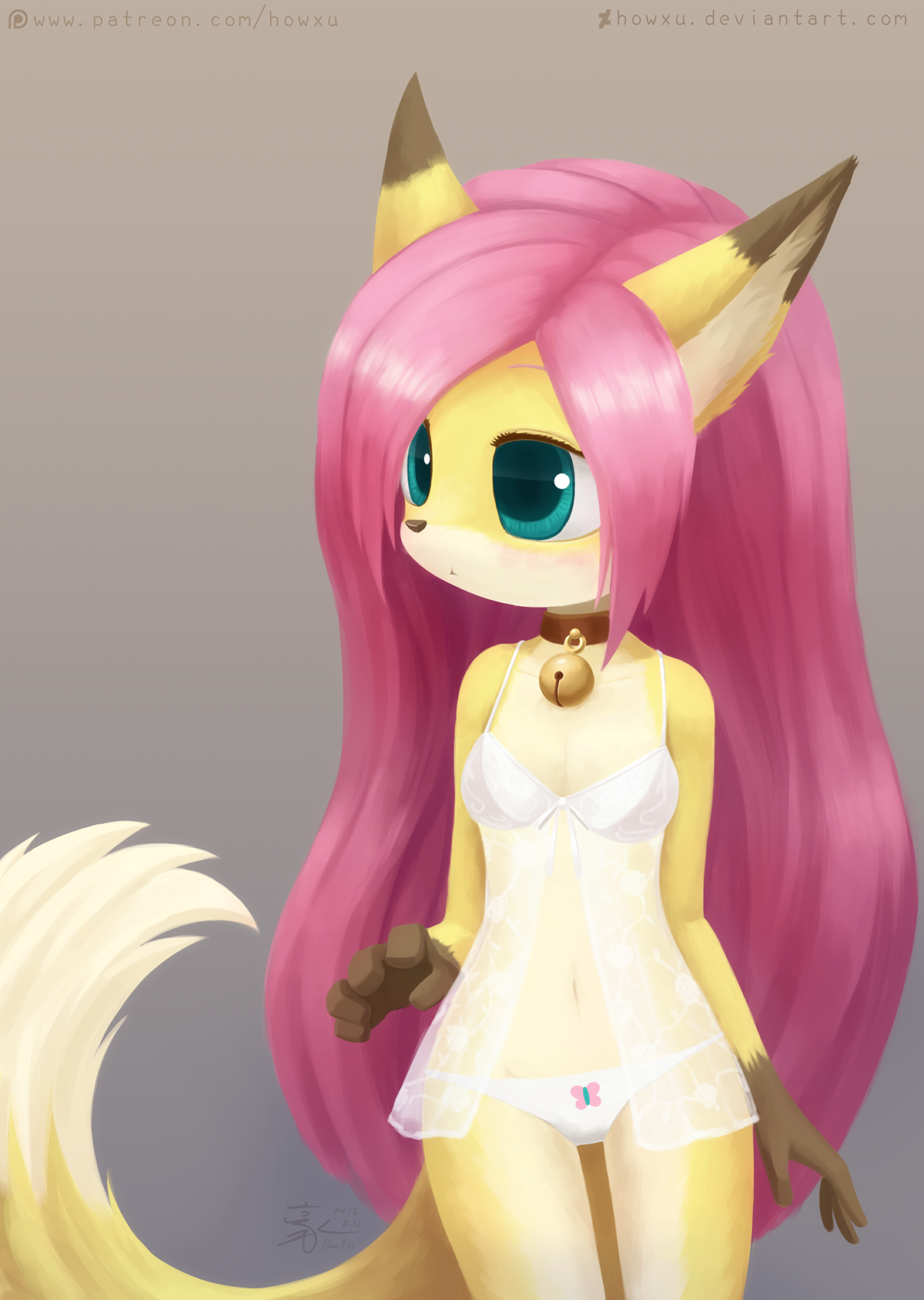 Flutterfox - NSFW, Furry, My little pony, Fluttershy, Howxu, Furry edge, Longpost, MLP Edge