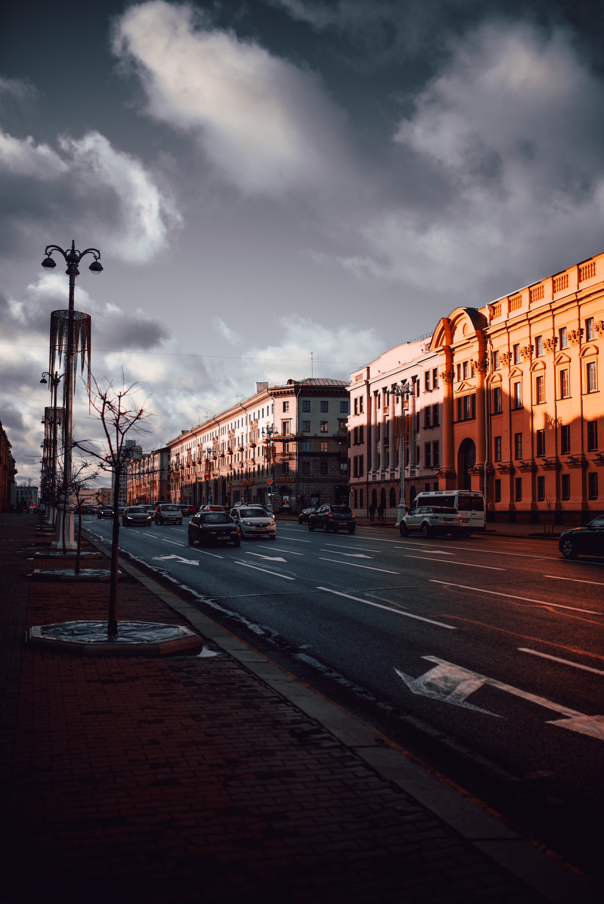 Minsk is beautiful - My, Minsk, Republic of Belarus, The photo, Autumn, Town, Sunset, Coca-Cola, Longpost