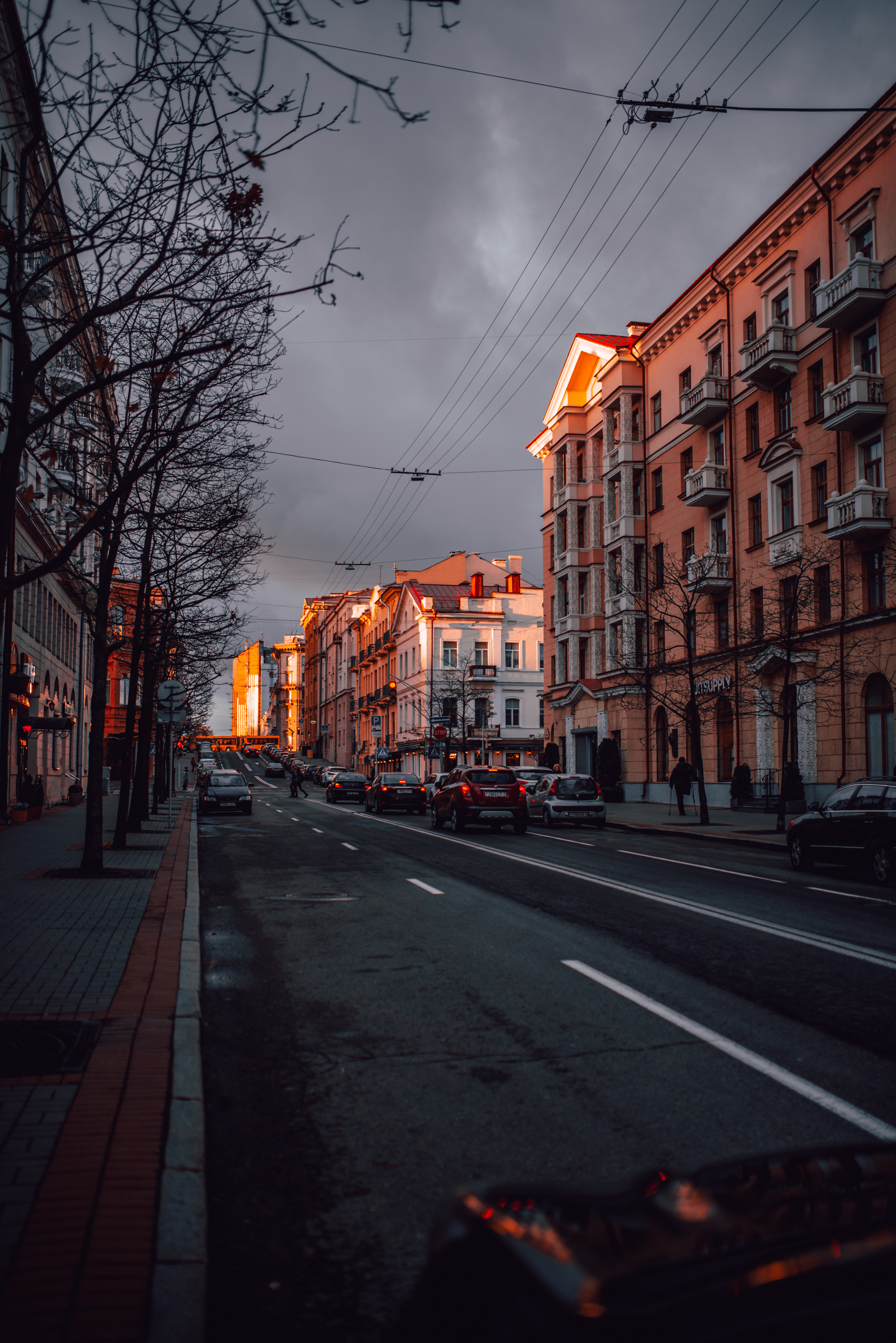 Minsk is beautiful - My, Minsk, Republic of Belarus, The photo, Autumn, Town, Sunset, Coca-Cola, Longpost