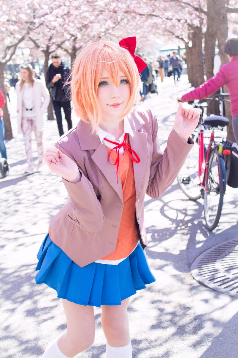 Sayori - Cosplay, Doki Doki Literature Club, Sayori, Visual novel, Longpost