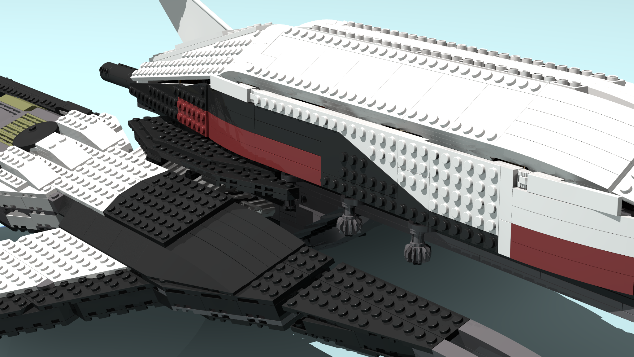 Lego Normandy SR-1 Mass Effect - My, Lego, Mass effect, Ship, Normandy, Games, Mako, Space, Constructor, Longpost