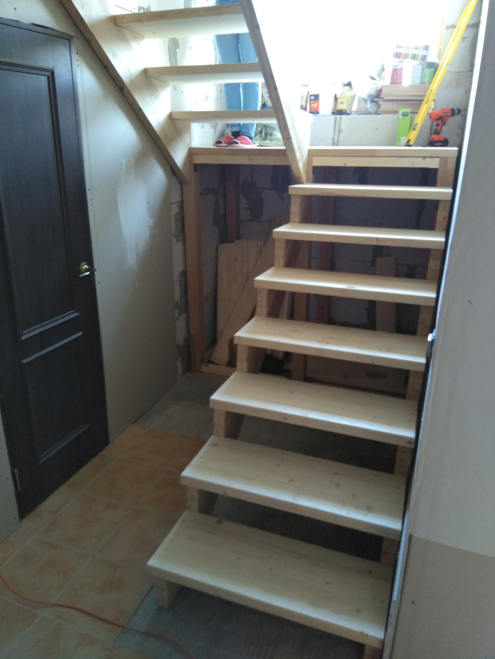 Stairs in two days (almost) - My, Dacha, Building, With your own hands, Stairs, Longpost