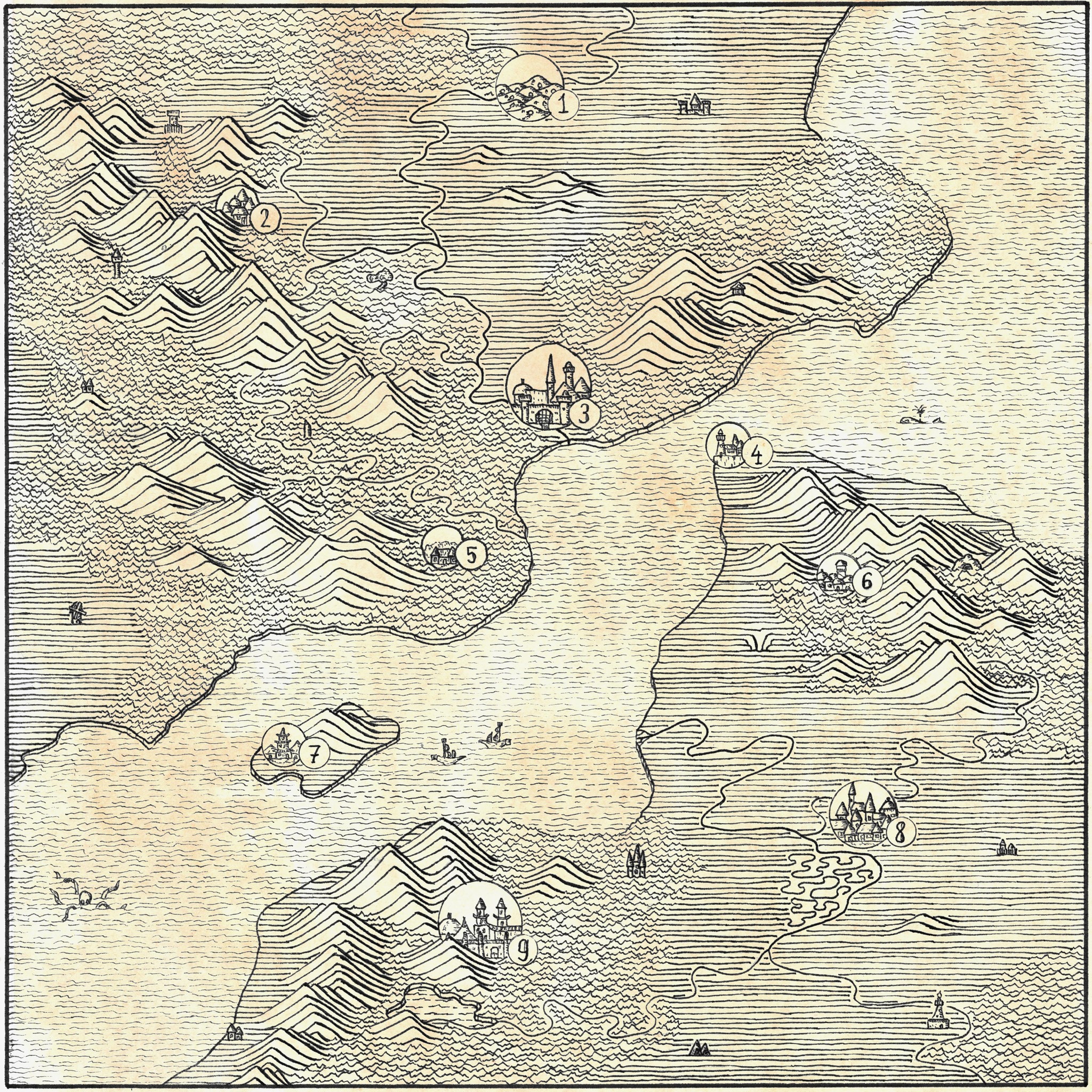 Fantasy maps - My, Fantasy, Art, Longpost