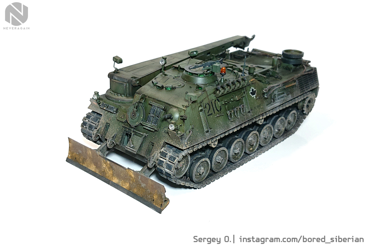 Canadian Forces Bergepanzer II in 35th scale - My, Hobby, Stand modeling, Scale model, 1:35, Scale 1:35, Bram, Longpost