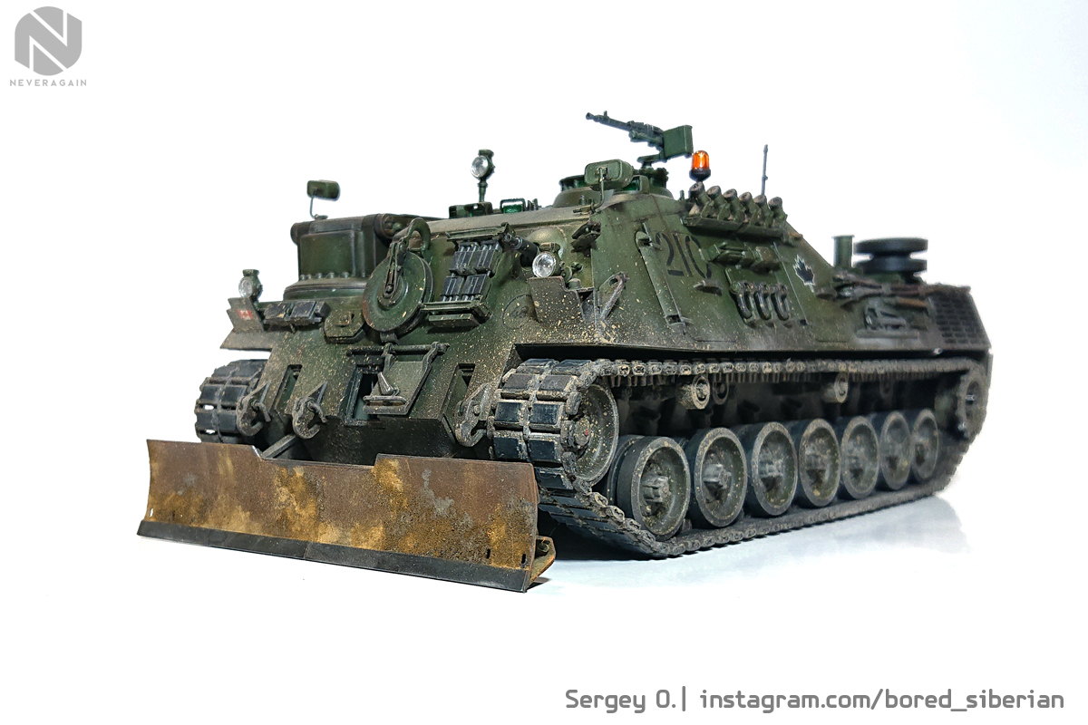 Canadian Forces Bergepanzer II in 35th scale - My, Hobby, Stand modeling, Scale model, 1:35, Scale 1:35, Bram, Longpost