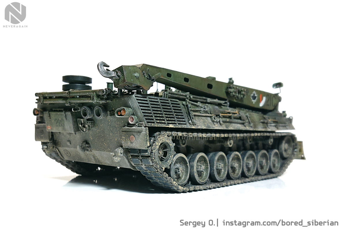 Canadian Forces Bergepanzer II in 35th scale - My, Hobby, Stand modeling, Scale model, 1:35, Scale 1:35, Bram, Longpost