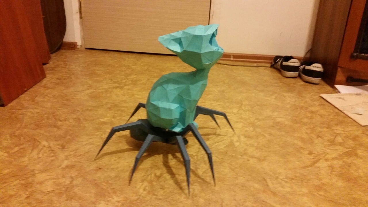 My papercraft works - My, Papercraft, Pepakura, Doberman, Shapes, Longpost, Paper modeling