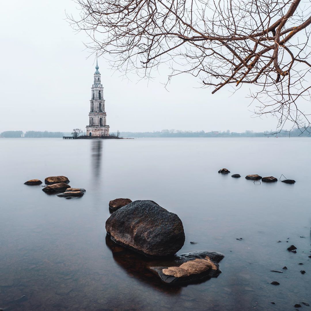 Poor Kalyazin and his amazing bell tower - Kalyazin, Russia, Longpost