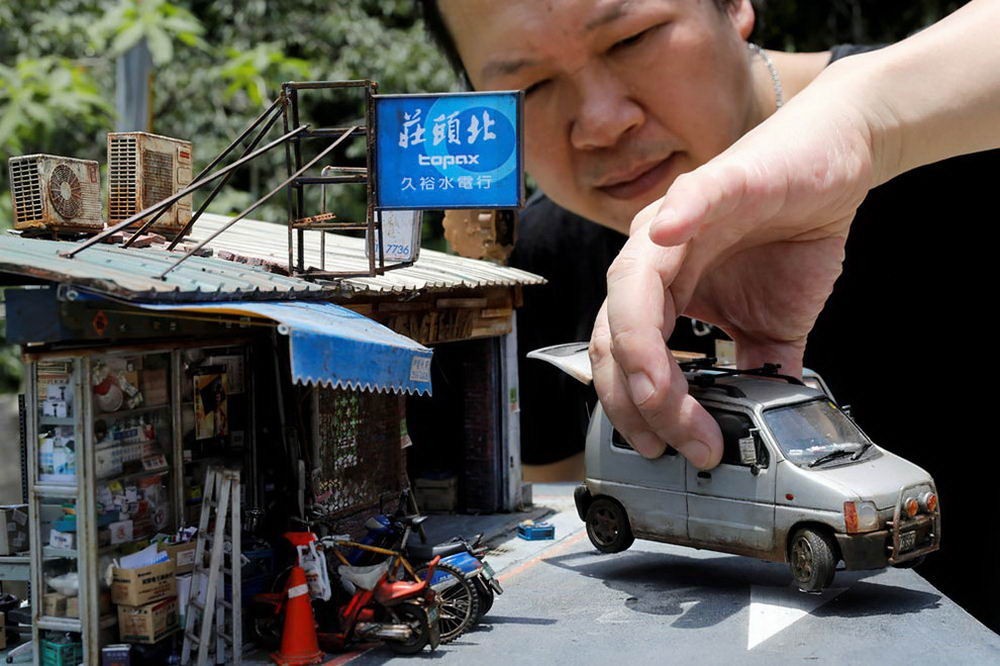 Miniature models Hank Cheng - Miniature, Stand modeling, Transport, The street, House, Artist, Taiwan, The photo, Longpost