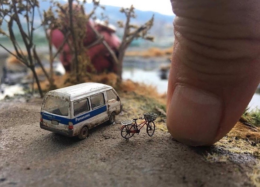 Miniature models Hank Cheng - Miniature, Stand modeling, Transport, The street, House, Artist, Taiwan, The photo, Longpost