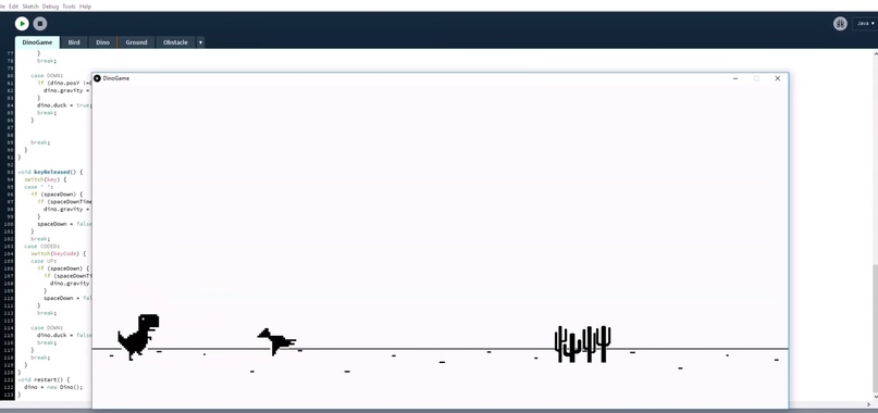 AI learned to play dinosaur from Chrome - Google chrome, Dinosaurs, Computer games, Нейронные сети, Machine learning, The code, Artificial Intelligence, Video, Longpost, Chrome dino