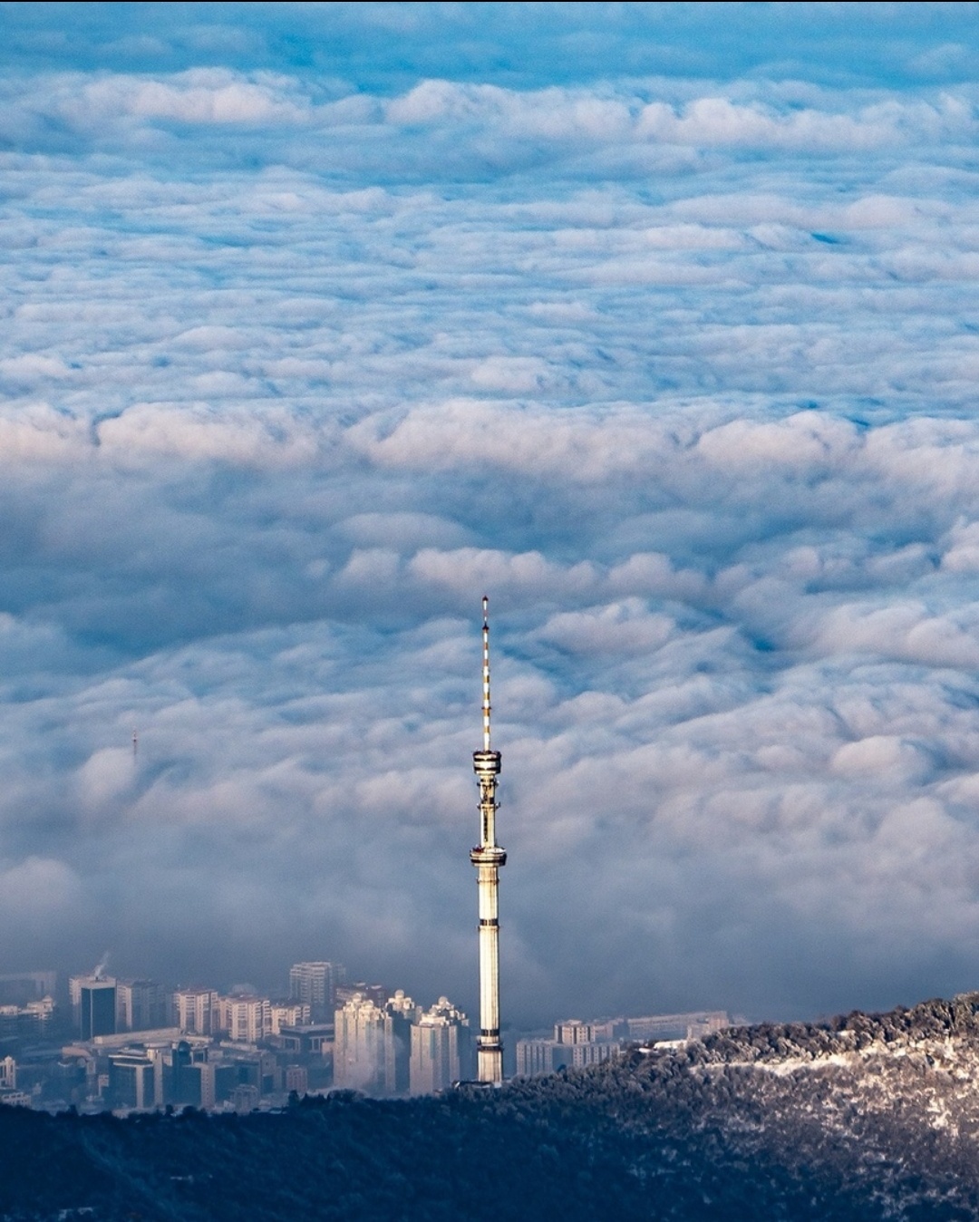 Fog in Almaty - Images, Almaty, Fog, Video, Longpost