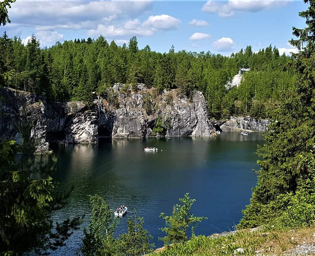 Ruskeala marble quarry of exceptional beauty - Marble, Career, Place, Russia, Video, Longpost