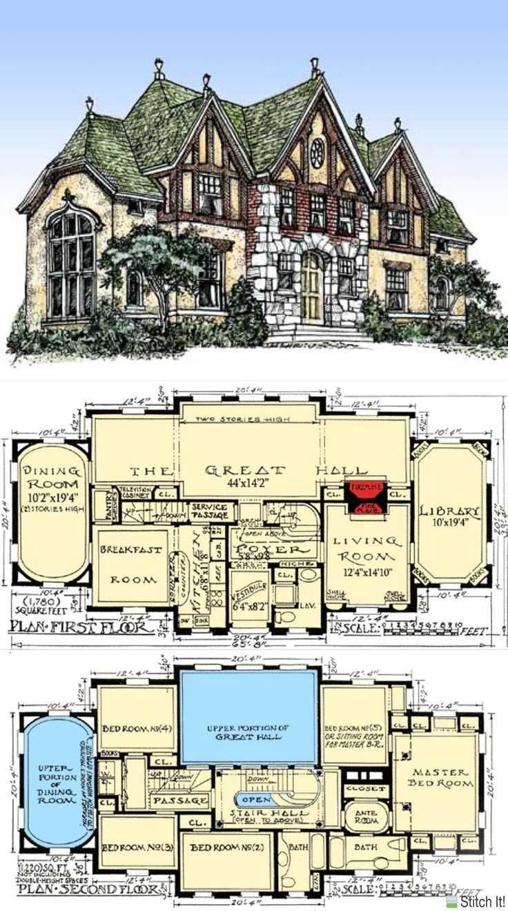 A couple of mansions to choose from - Mansion, Drawing, Longpost, Plan