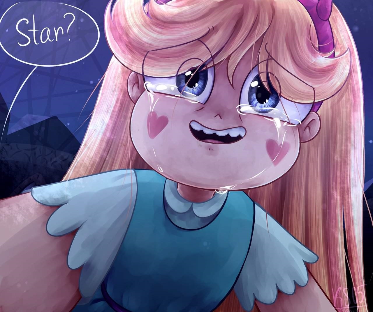 Star against the forces of evil.Arts (Tears of Star) - Star vs Forces of Evil, Cartoons, Art, Star butterfly, Sadness, Longpost