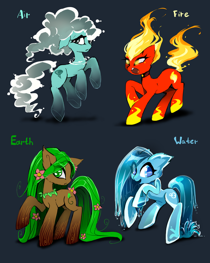 Elementals - My little pony, PonyArt, Original character, Skyeypony