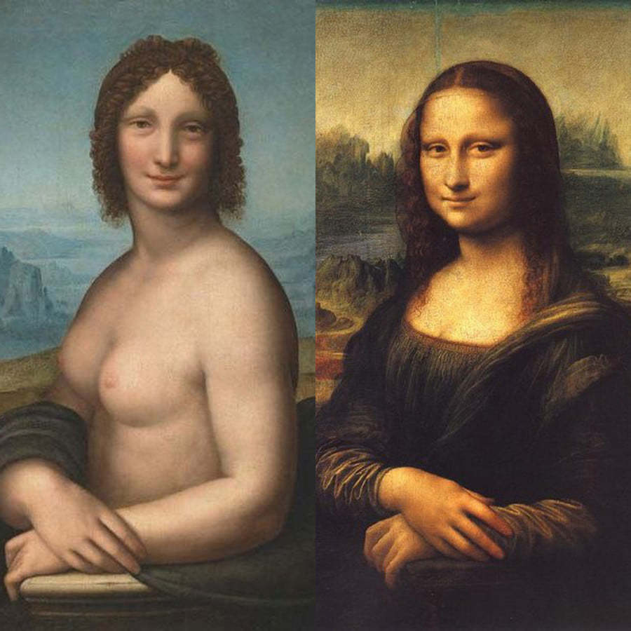 Who painted the naked Mona Lisa? - Тайны, Leonardo da Vinci, Painting