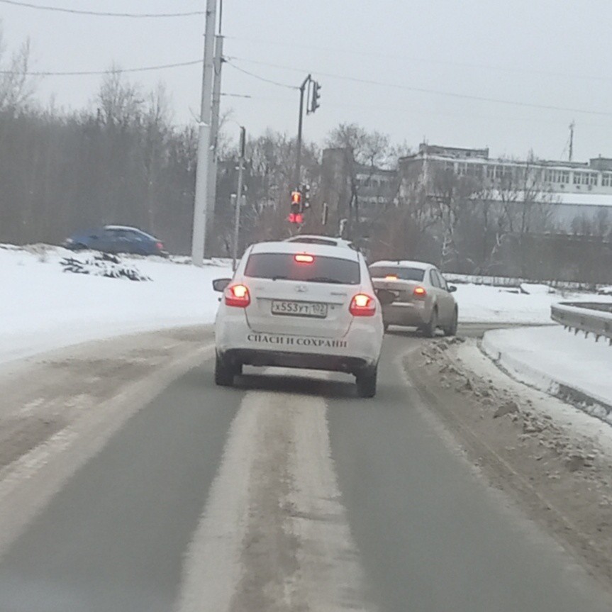 Now nothing bad will happen for sure - AvtoVAZ, Religion, Road, Lettering on the car