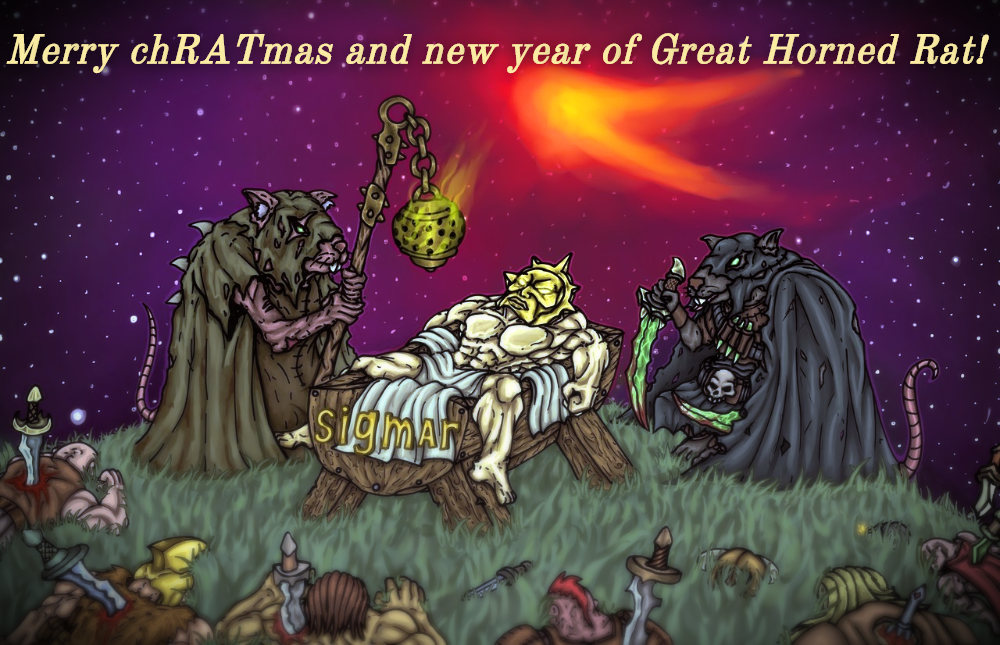 Happy New Year of the Rat! - My, Warhammer, Skaven, Fb Art, Warhammer: age of sigmar