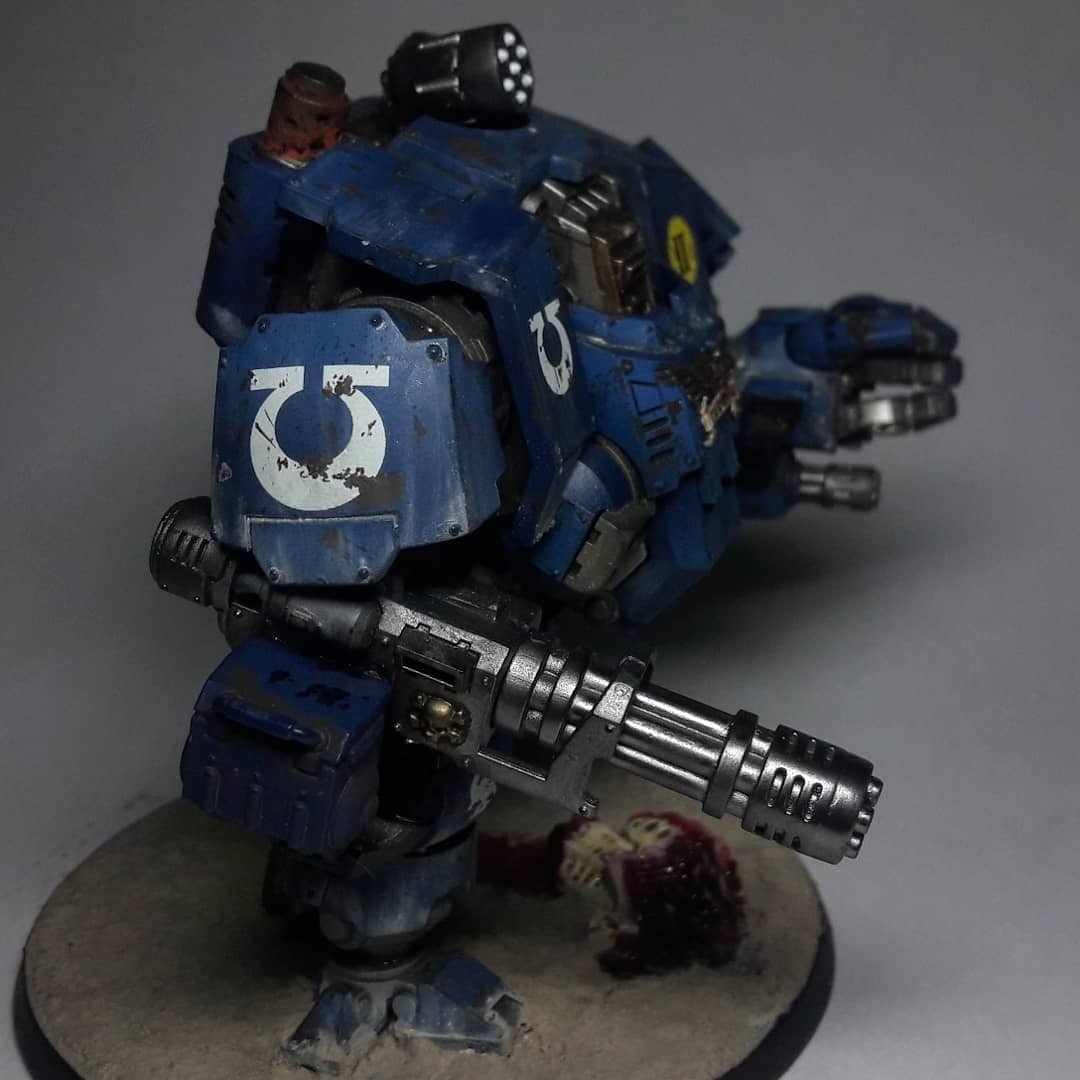 Redemptor dreadnought - Моё, Warhammer 40k, Warhammer, Ultramarines, Dreadnaught, Хобби, Миниатюра, Длиннопост