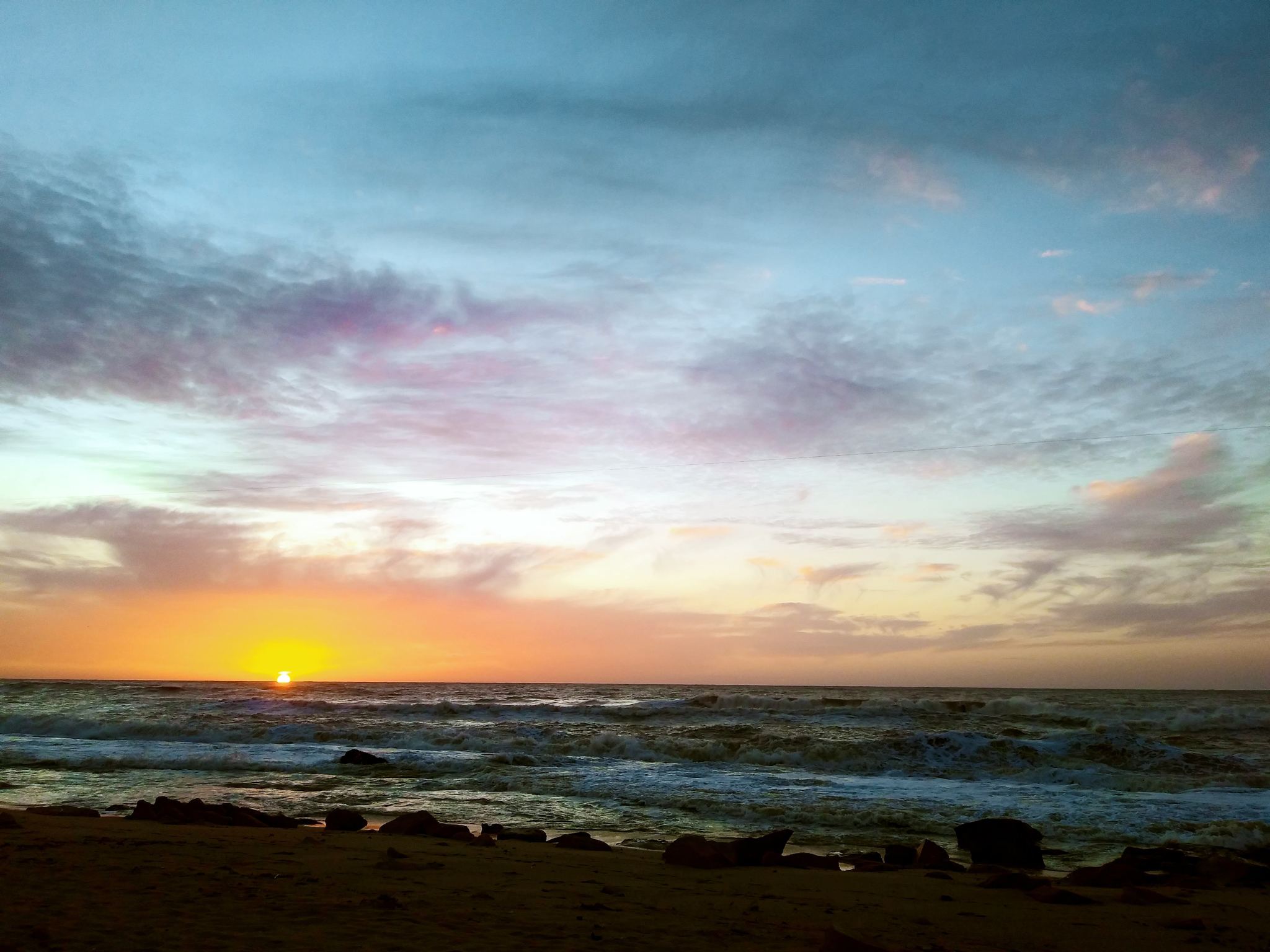 Walk by the sea at sunset - My, Mediterranean Sea, Sunset, Winter, Longpost, The photo