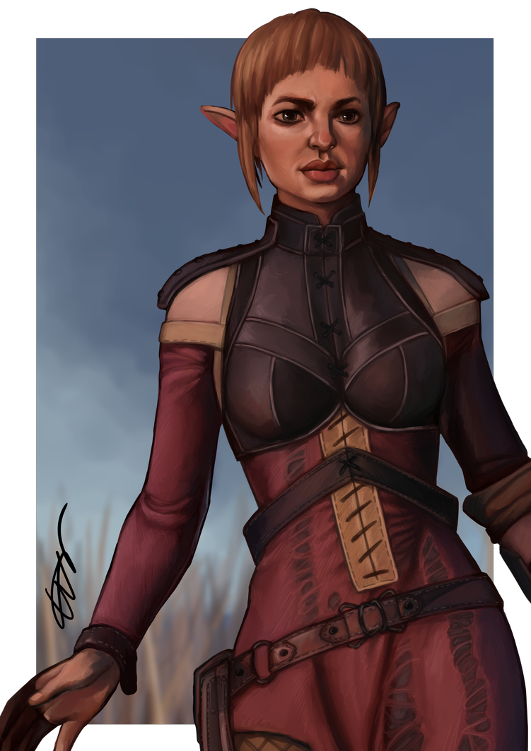 Dragon Age Inquisition Sera The Red Jenny - Dragon Age Inquisition, Сэра, Рисунок