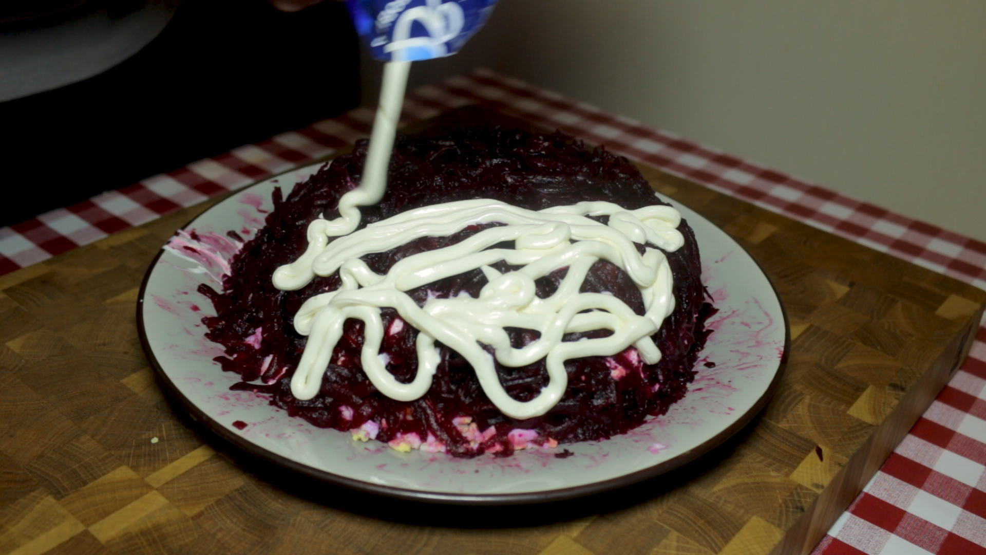 Herring under a fur coat | Classic New Year's salad - My, Food, Recipe, Video recipe, Longpost, Salad, Herring under a Fur Coat, Video, Cooking