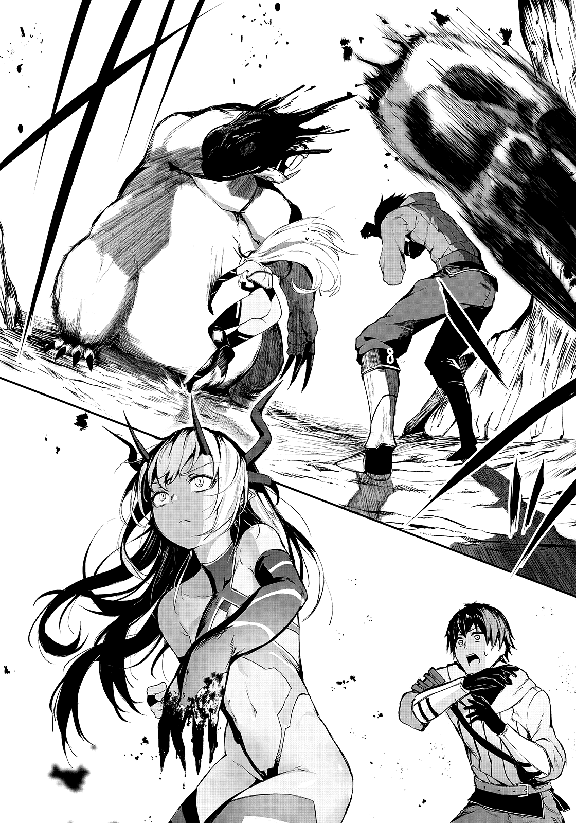 Monster Fighting - NSFW, Anime, Manga, Fantasy, Battle, Monster, Demon, Longpost