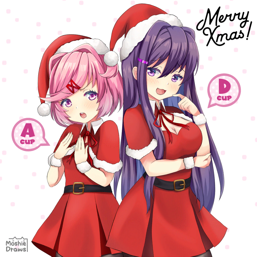 Merry Christmas from Natsuki & Yuri! | Пикабу