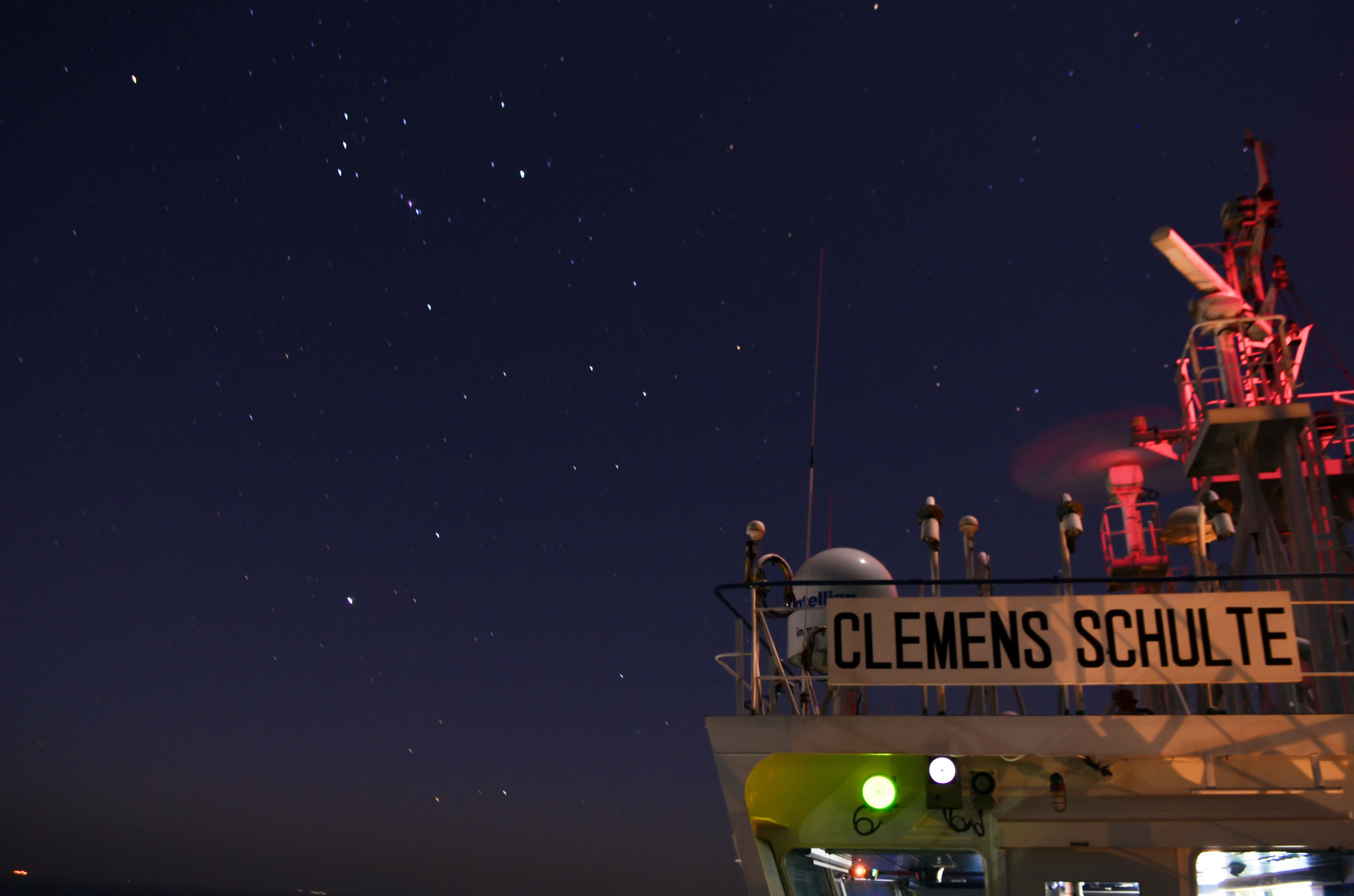 My photos from work - My, The photo, Sea, Steamer, Container, Sunset, Sky, Astronomy, Longpost