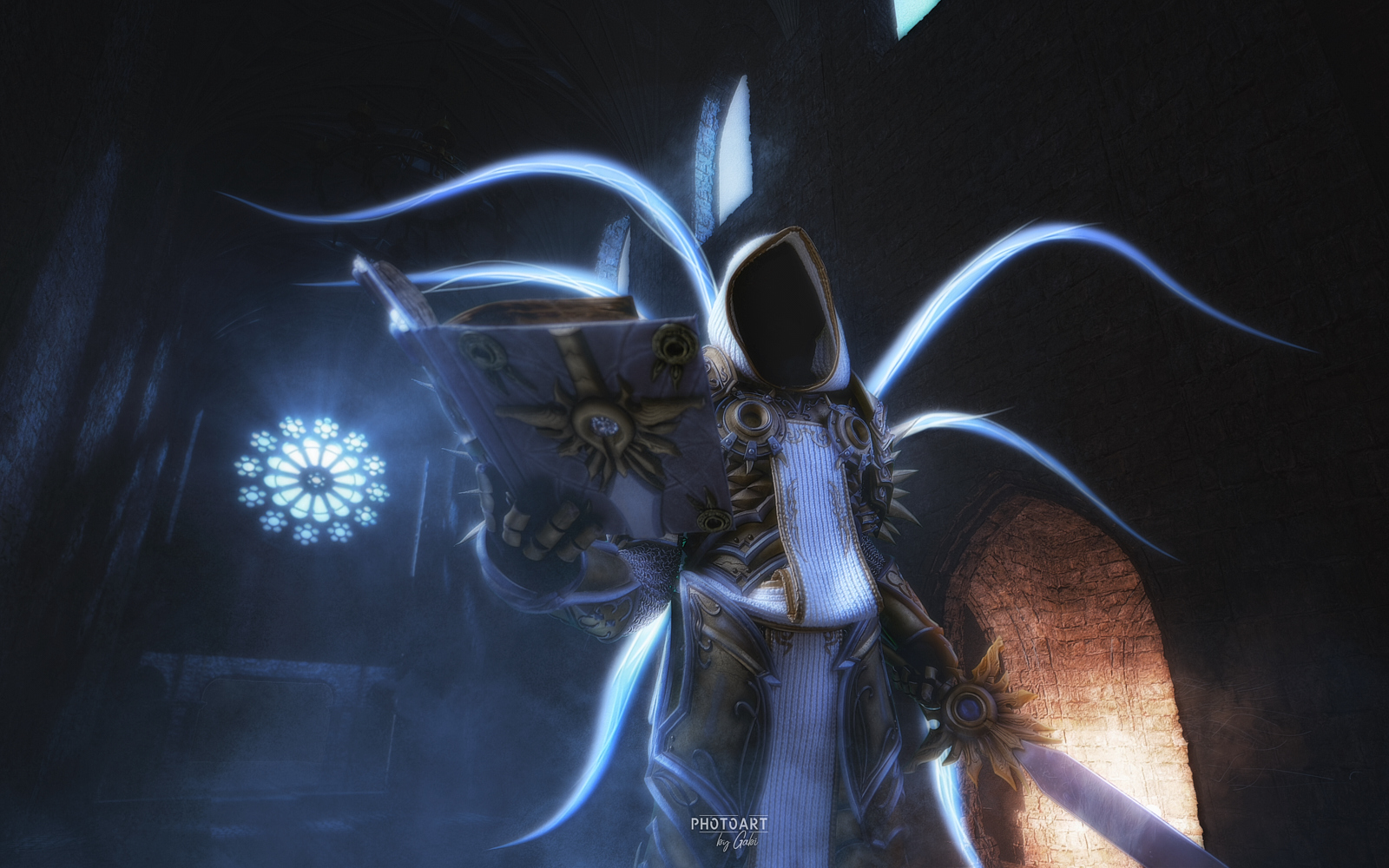 Photo art. Archangel Tyrael - My, Cosplay, Photoshop, Diablo, Longpost