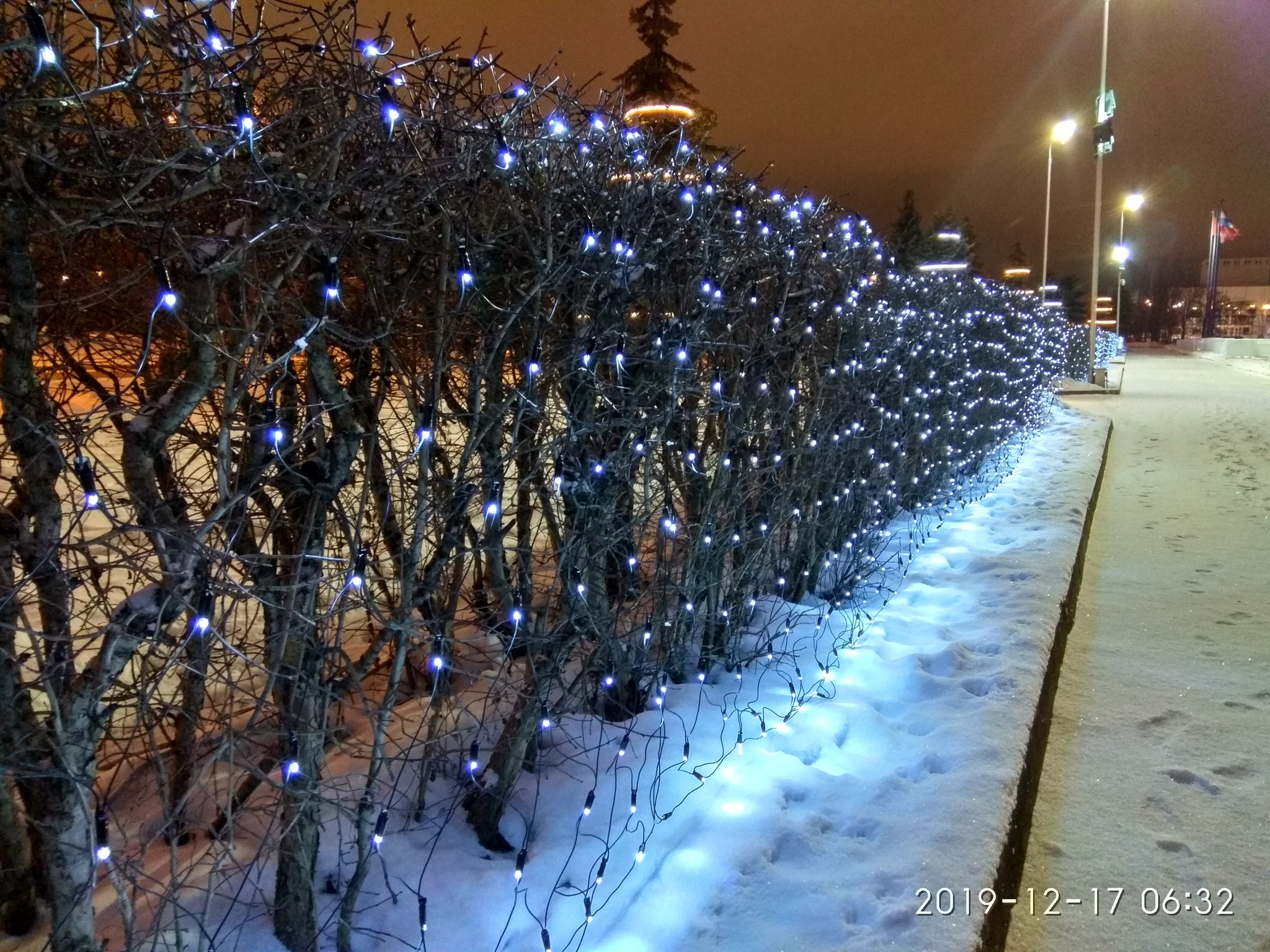 Утро на эспланаде в Перми - Пермь, Эспланада, Утро, Снег, Длиннопост