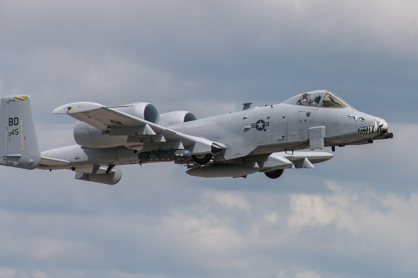 Fairchild Republic A-10 Thunderbolt II на земле и в воздухе - Самолет, a-10, Длиннопост