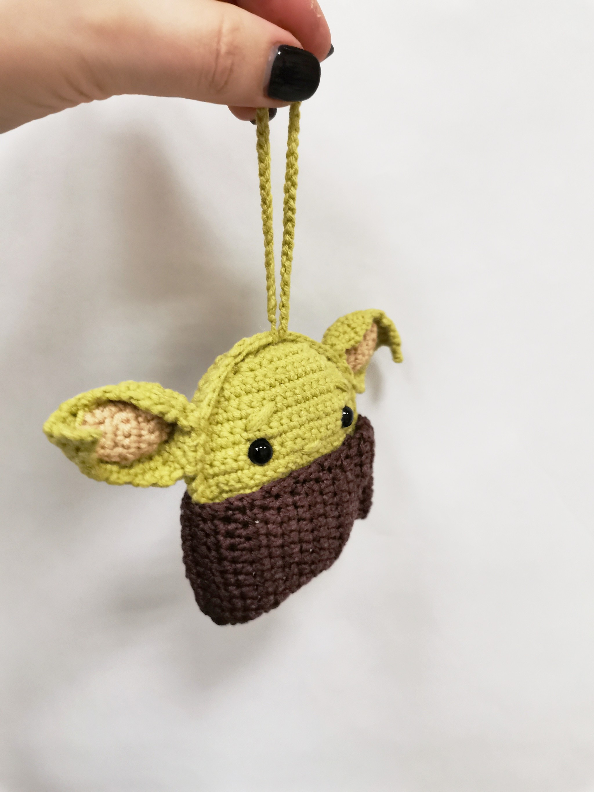 Yoda on the Christmas tree! - My, Knitting, Crochet, With your own hands, Yoda, Needlework, Longpost