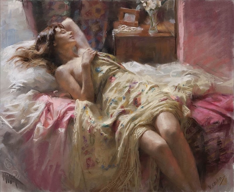 Artist Vicente Romero Redondo. Coincidences with other posts removed - NSFW, Vicente Romero Redondo, Artist, Painting, Pastel, Spain, Longpost