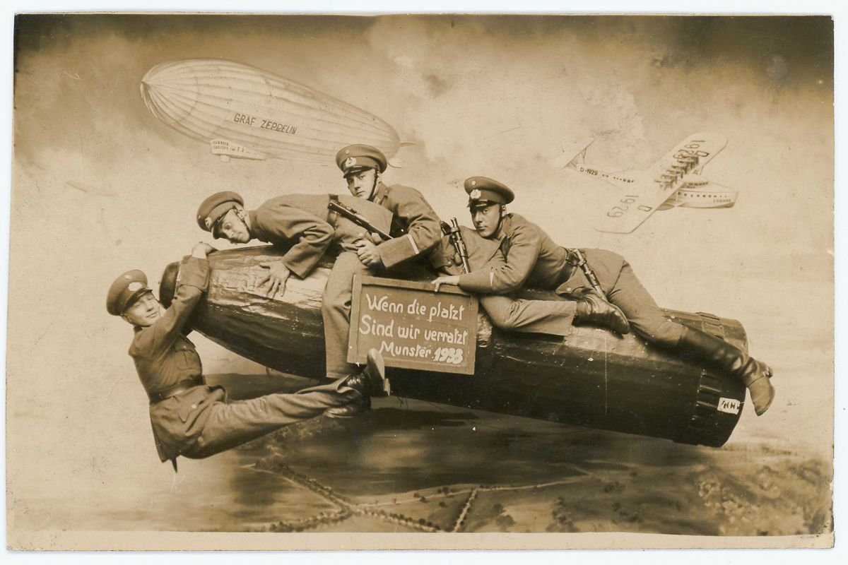 Photoshopped as best they could: photographs of 1912-1945 with army humor - The photo, Retro, From the network, Longpost