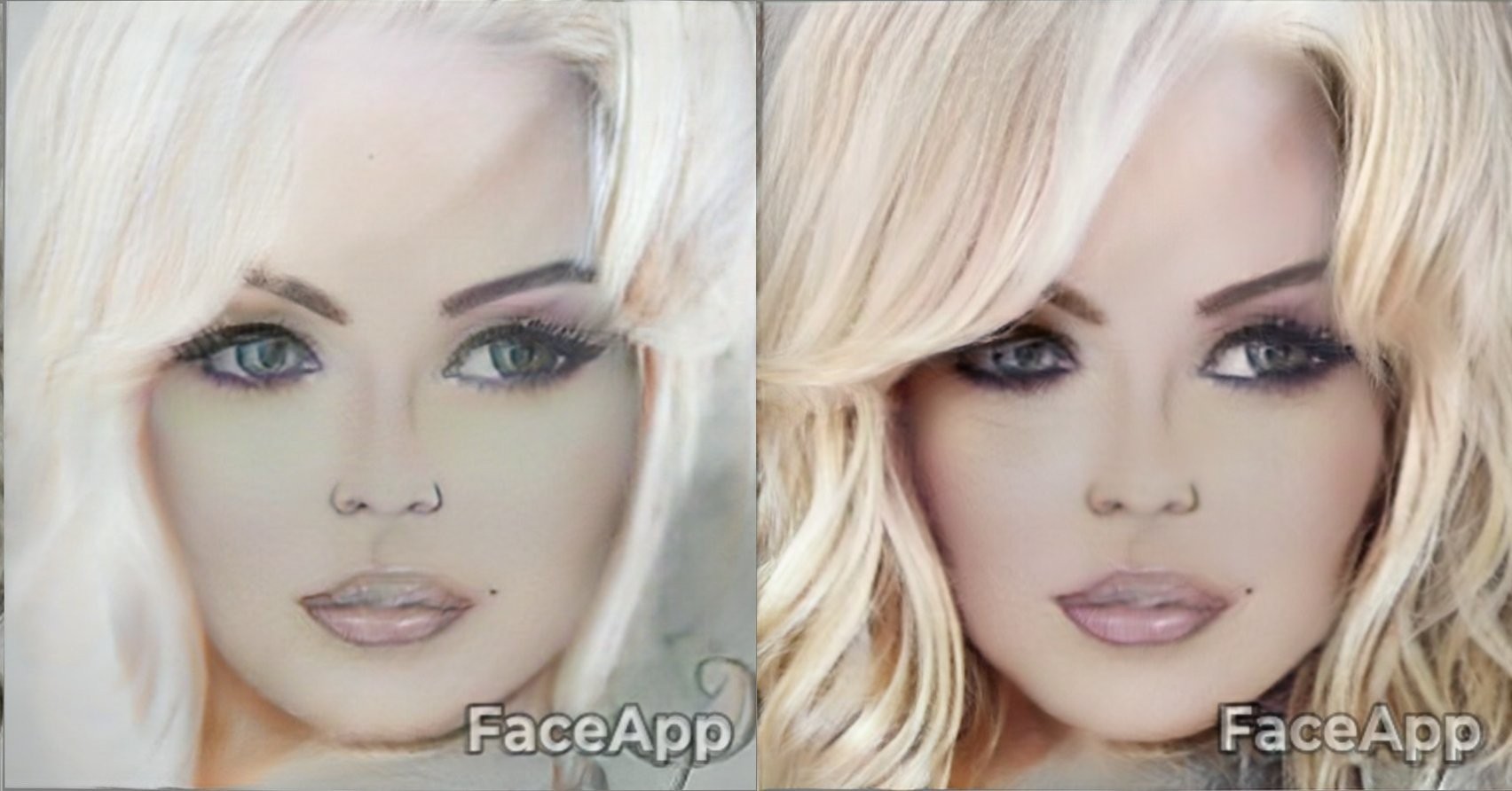 The standard of beauty according to FaceApp - My, Faceapp, Humor, Mat, Longpost