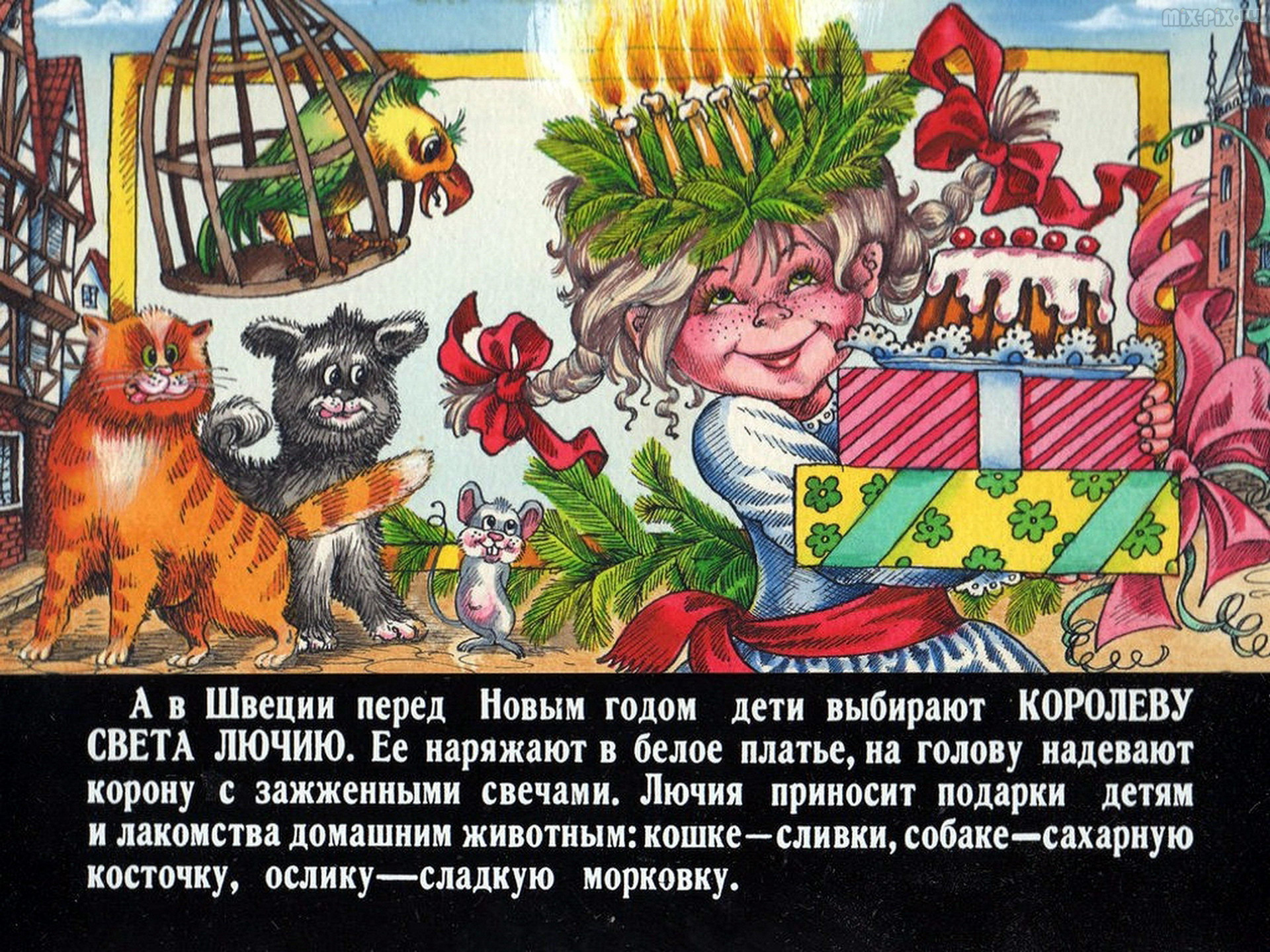 Filmstrip - How the New Year is celebrated in different countries - the USSR, Longpost, Film-strip, Past, Picture with text, Filmstrips, New Year