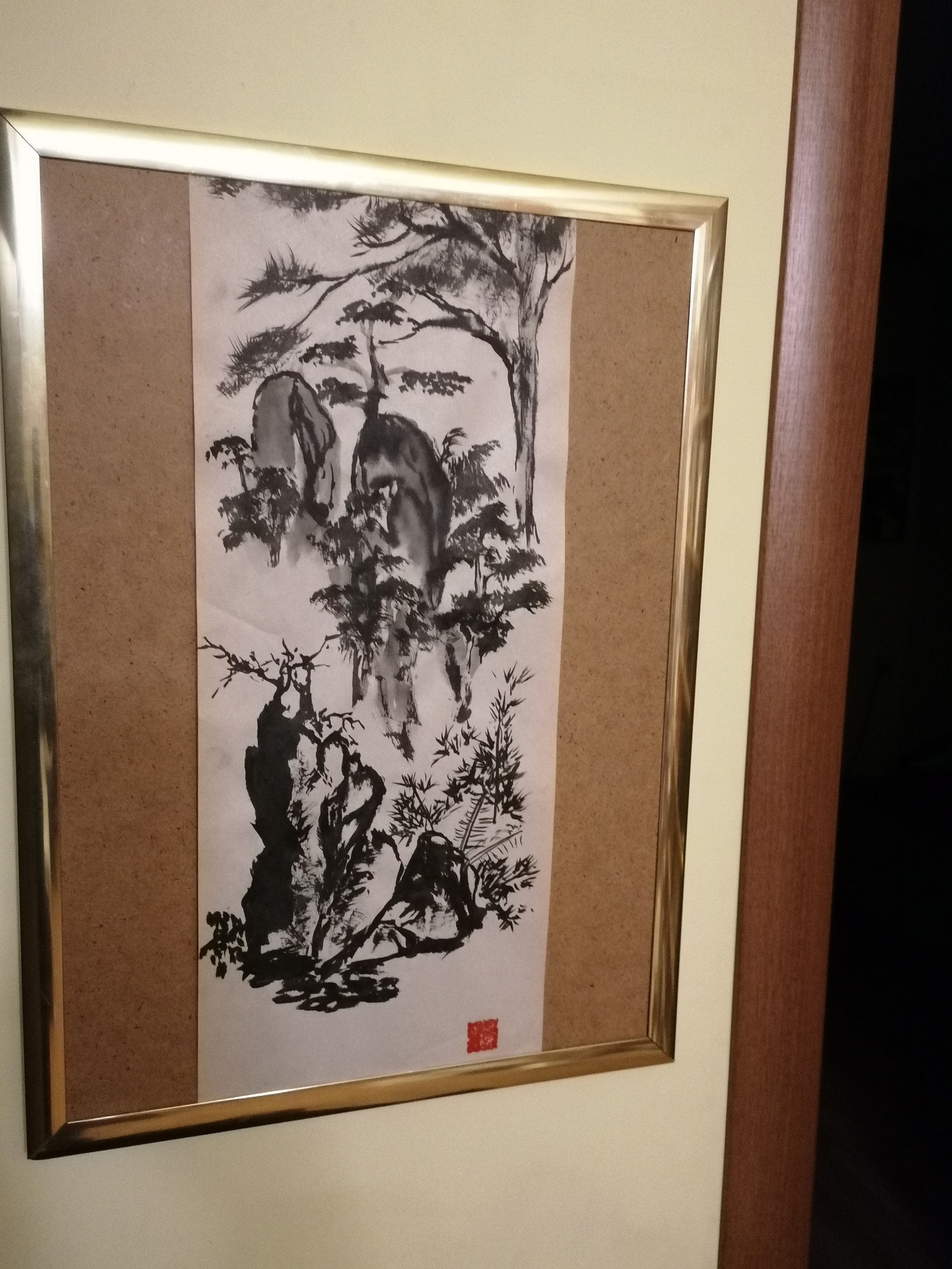 Changed the decor of the room - My, Chinese art, Sapphire brush, Longpost