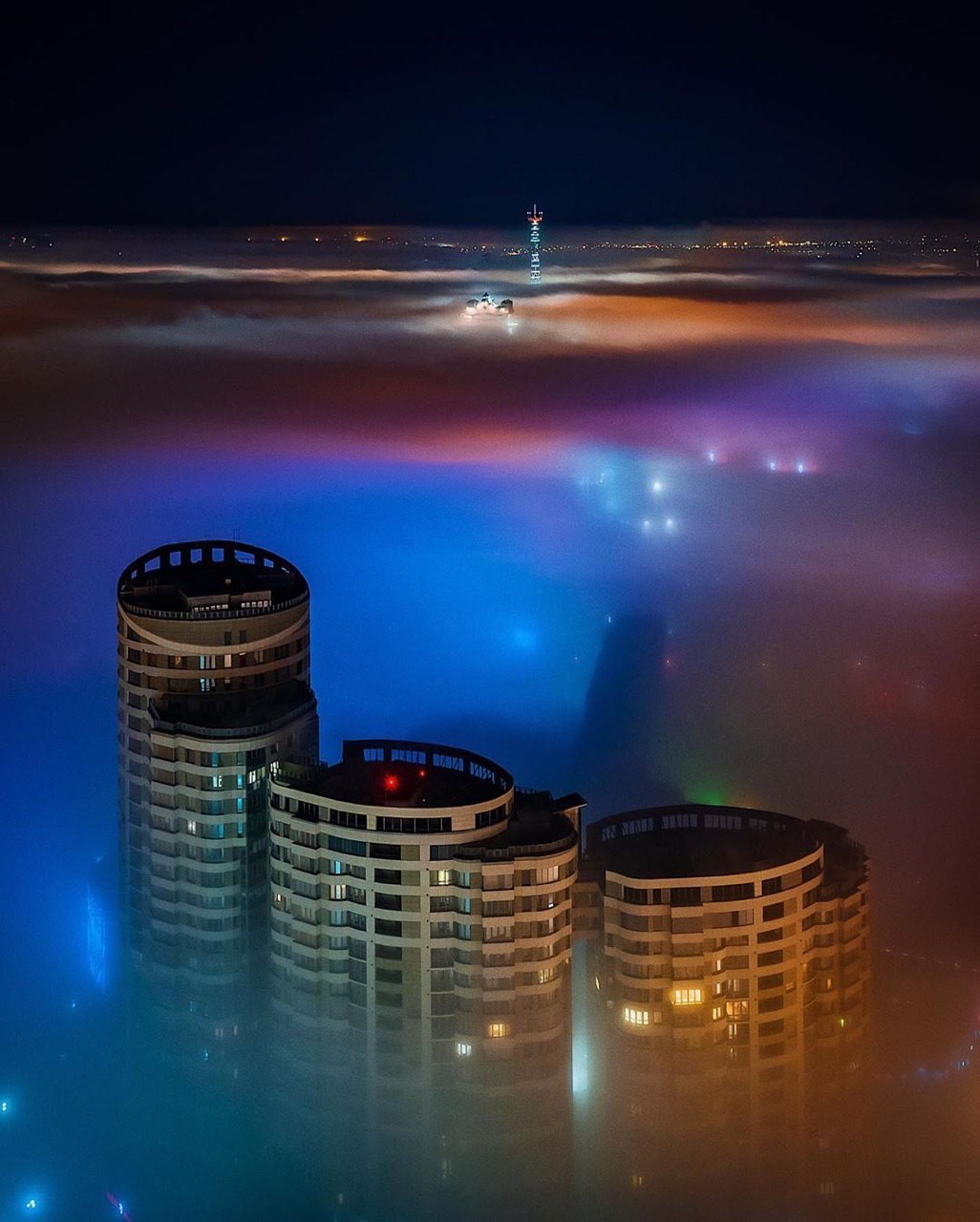 Minsk in the fog - Minsk, Fog, The photo